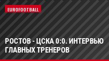 Ростов - ЦСКА 0:0. Интервью главных тренеров