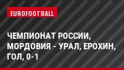Чемпионат России, Мордовия - Урал, Ерохин, Гол, 0-1