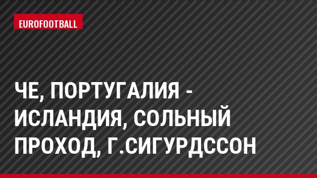 ЧЕ, Португалия - Исландия, Сольный проход, Г.Сигурдссон