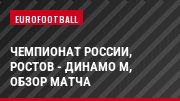 Чемпионат России, Ростов - Динамо М, Обзор матча