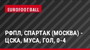 РФПЛ, Спартак (Москва) - ЦСКА, Муса, Гол, 0-4