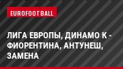 Лига Европы, Динамо К - Фиорентина, Антунеш, Замена
