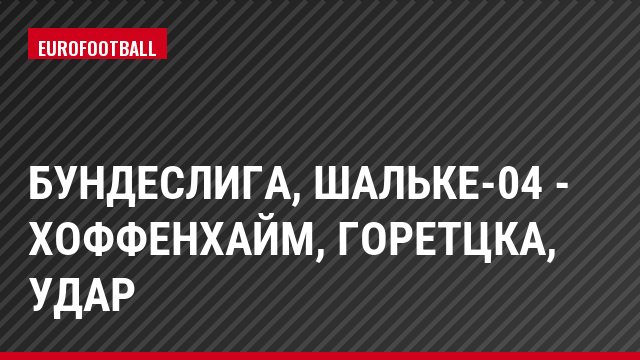Бундеслига, Шальке-04 - Хоффенхайм, Горетцка, Удар