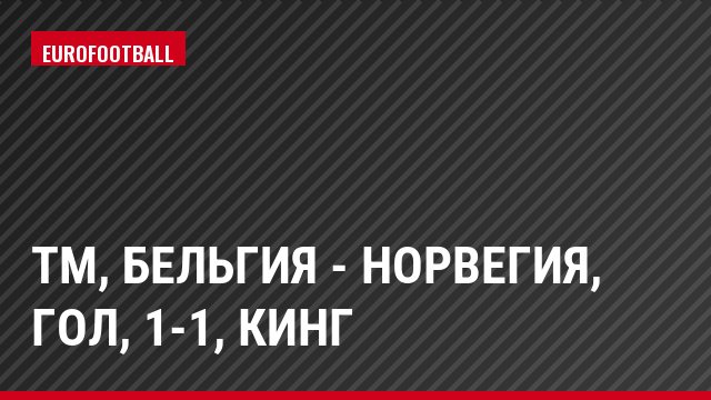 ТМ, Бельгия - Норвегия, Гол, 1-1, Кинг
