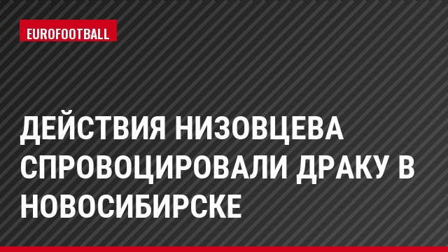 Действия Низовцева спровоцировали драку в Новосибирске