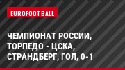 Чемпионат России, Торпедо - ЦСКА, Страндберг, Гол, 0-1