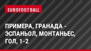 Примера, Гранада - Эспаньол, Монтаньес, Гол, 1-2