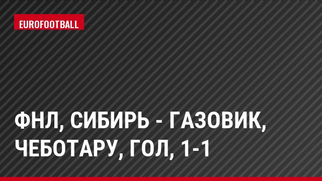 ФНЛ, Сибирь - Газовик, Чеботару, Гол, 1-1