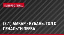 (3:1) Амкар - Кубань. Гол с пенальти Пеева