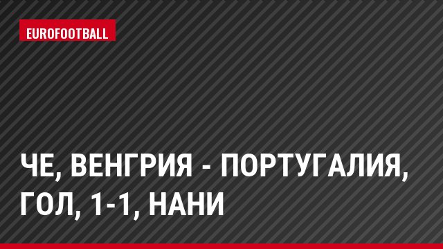ЧЕ, Венгрия - Португалия, Гол, 1-1, Нани