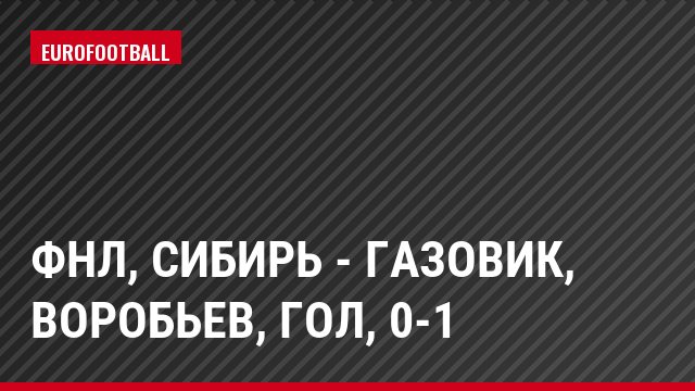 ФНЛ, Сибирь - Газовик, Воробьев, Гол, 0-1