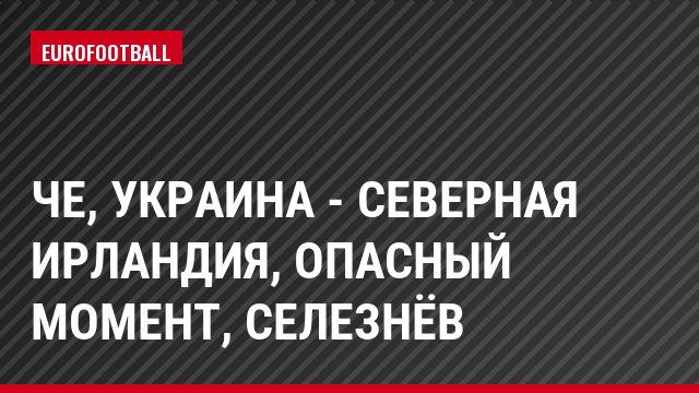 ЧЕ, Украина - Северная Ирландия, Опасный момент, Селезнёв