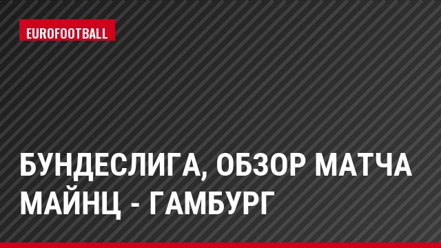 Бундеслига, Обзор матча Майнц - Гамбург