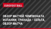 Обзор матчей чемпионата Испании, Гранада - Сельта, Обзор матча