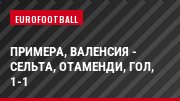 Примера, Валенсия - Сельта, Отаменди, Гол, 1-1