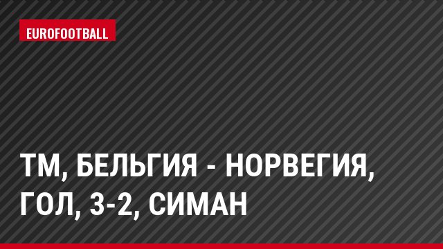 ТМ, Бельгия - Норвегия, Гол, 3-2, Симан