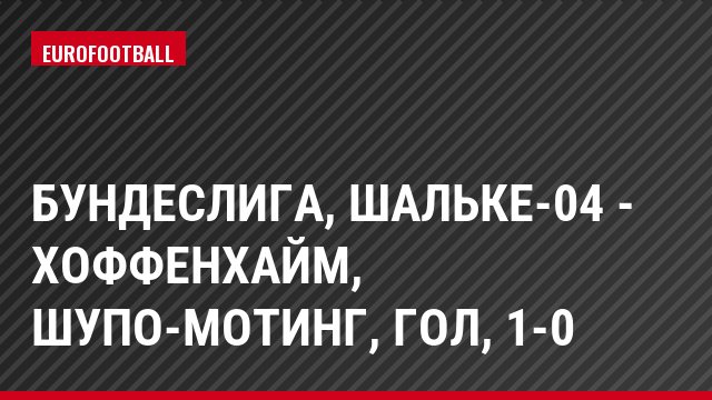 Бундеслига, Шальке-04 - Хоффенхайм, Шупо-Мотинг, Гол, 1-0