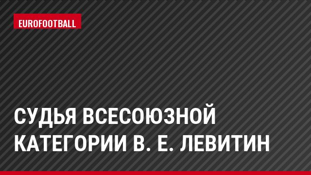 Судья всесоюзной категории В. Е. Левитин