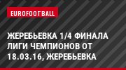 Жеребьевка 1/4 финала Лиги чемпионов от 18.03.16, Жеребьевка