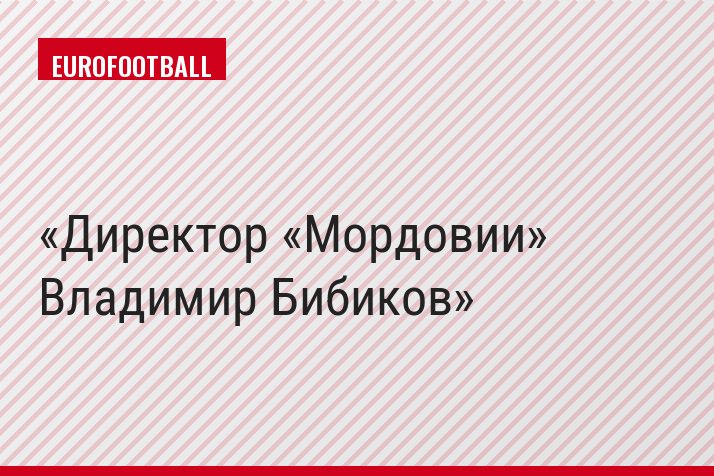 Директор «Мордовии» Владимир Бибиков